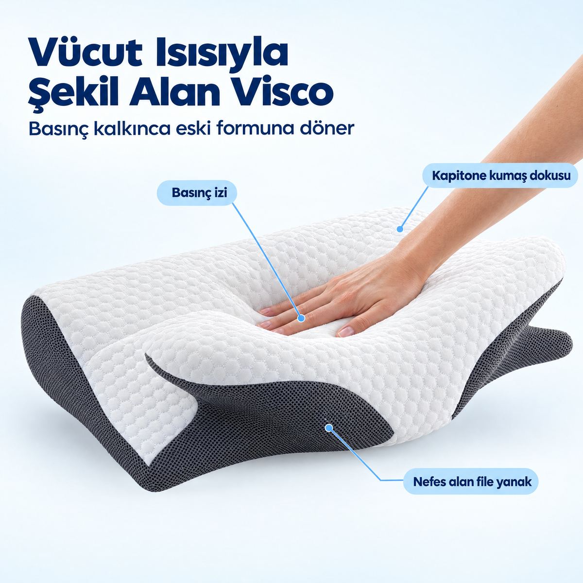 Vücut ısısıyla şekil alan visco